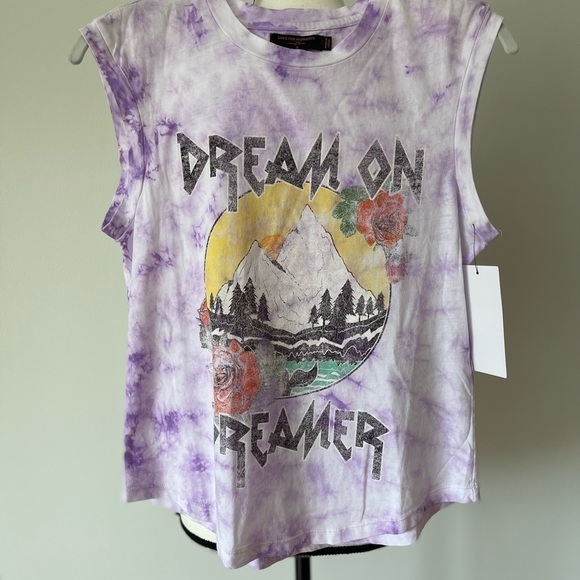 Love for Humanity sleeveless tie dye shirt in a size small NWT novelty casual - Picture 10 of 11